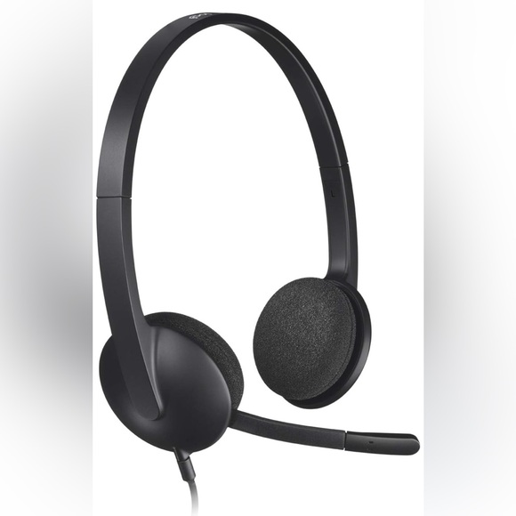 Logitech USB Headset H340, Stereo, USB Headset for‎ Windows and Mac - Black - Picture 1 of 9